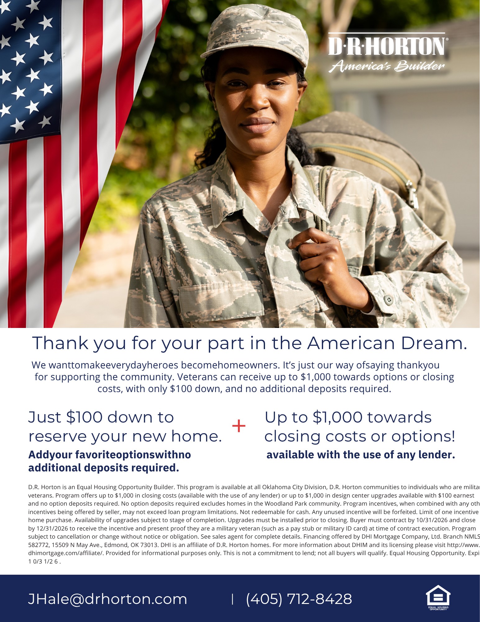 Military veterans: Main Street Stars flyer